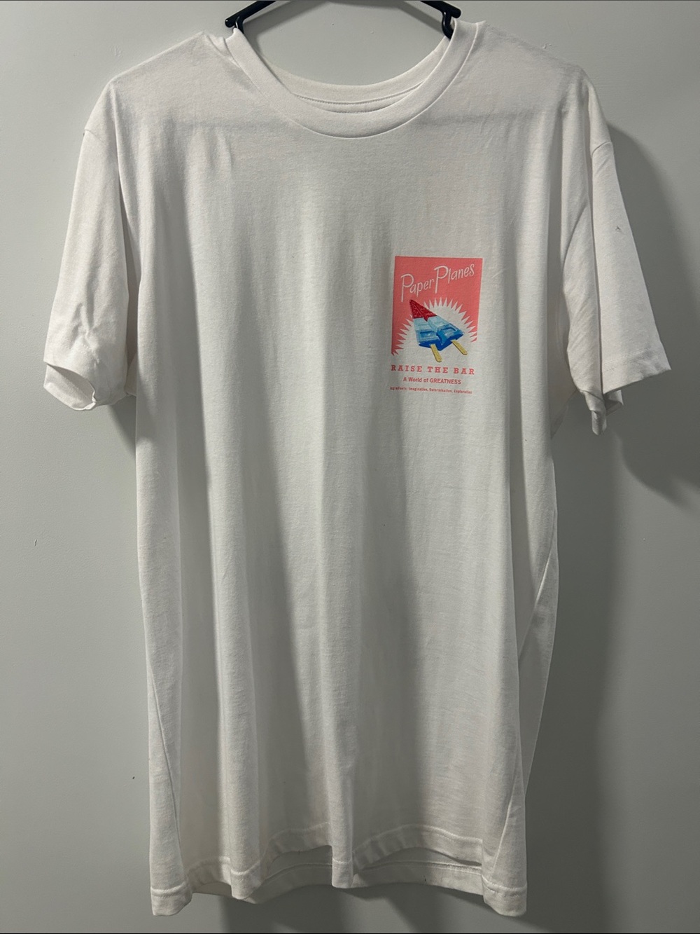 Paper Planes White Short-Sleeve Graphic Tee